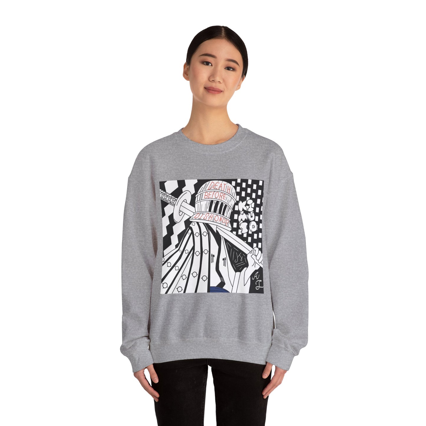 Komuso Jiu Jitsu Sweatshirt - Death Before Dishonor - Unisex Crewneck