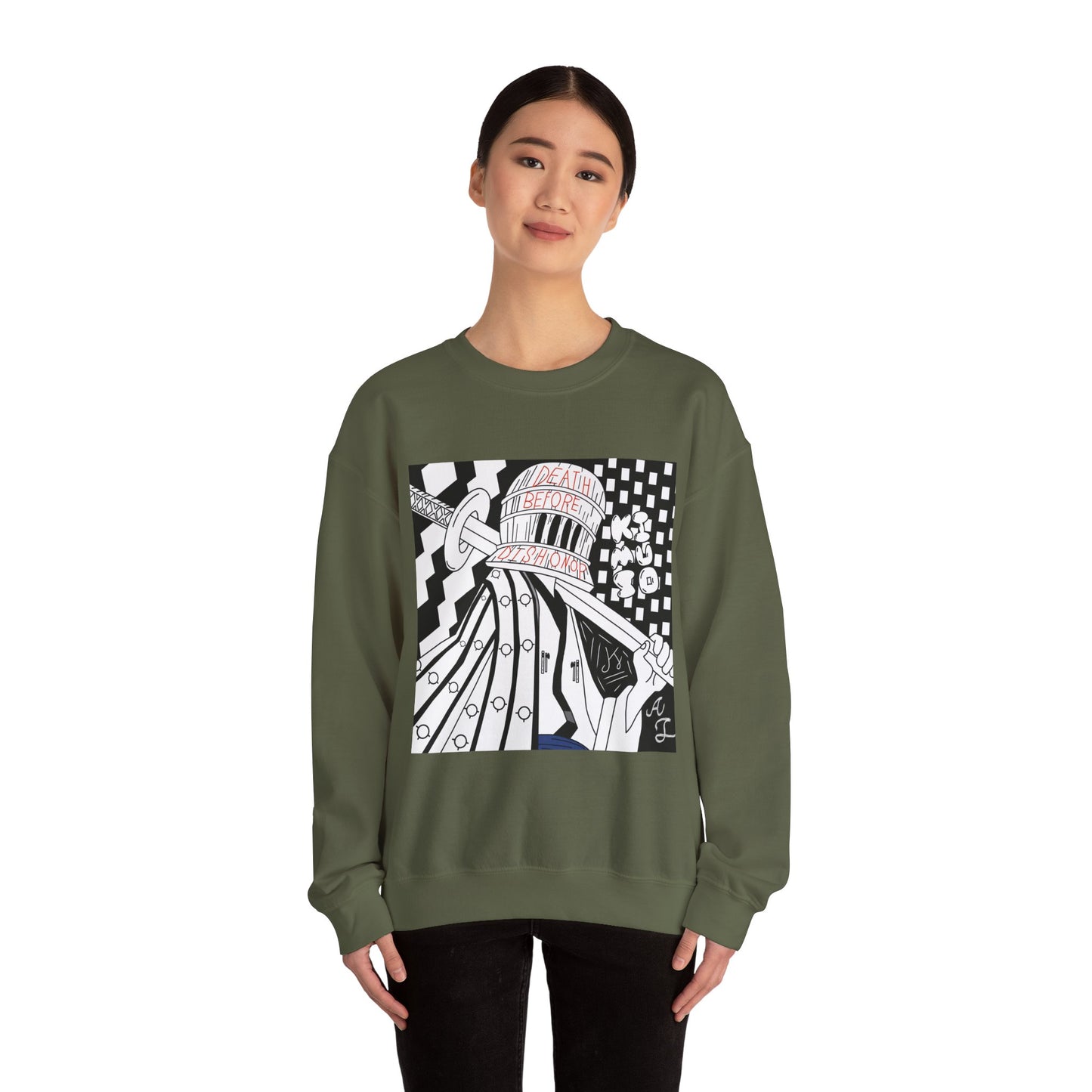 Komuso Jiu Jitsu Sweatshirt - Death Before Dishonor - Unisex Crewneck